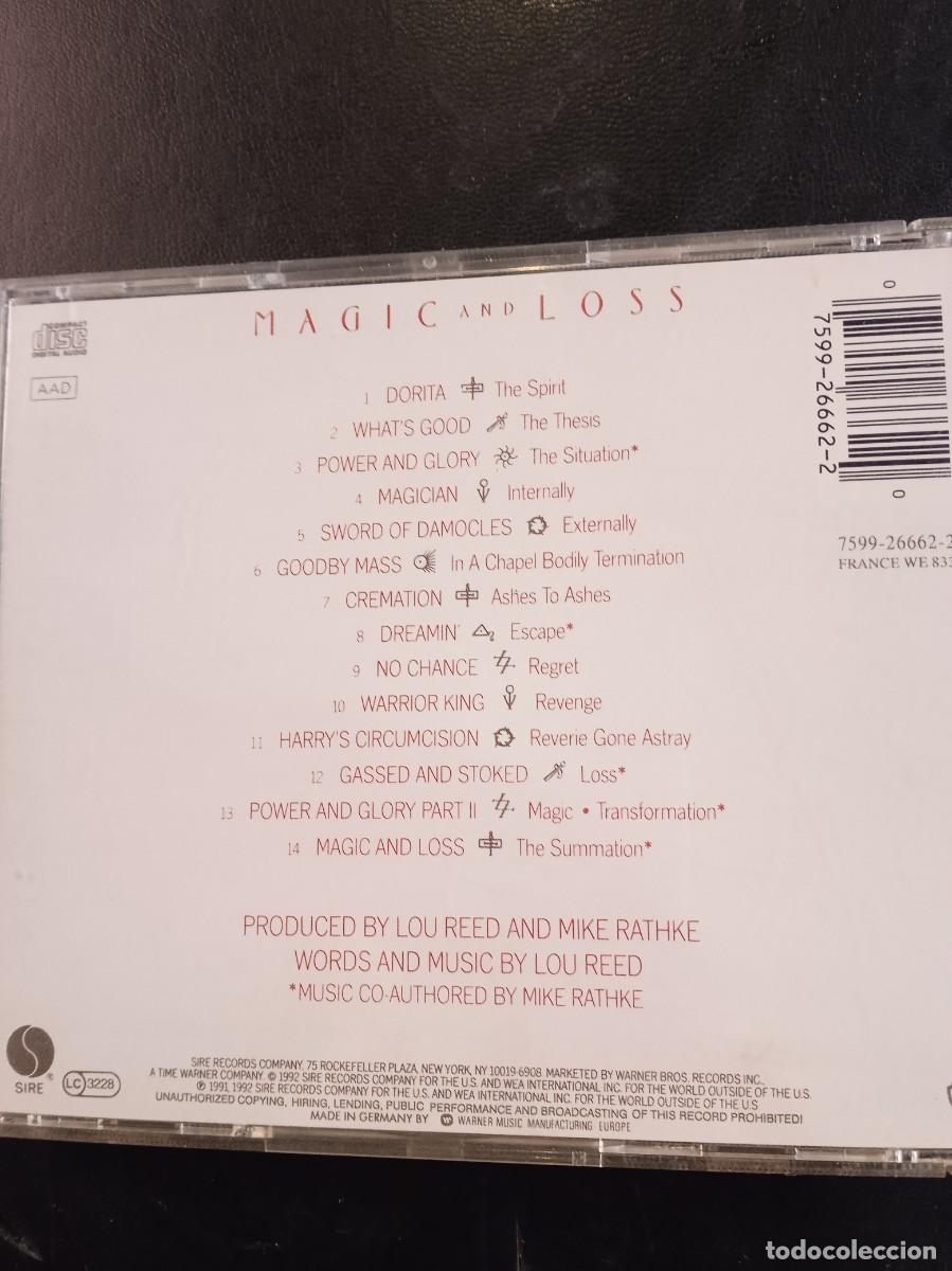 CDs de m&uacute;sica: LOU REED- MAGIC AND LOSS. CD - Foto 2