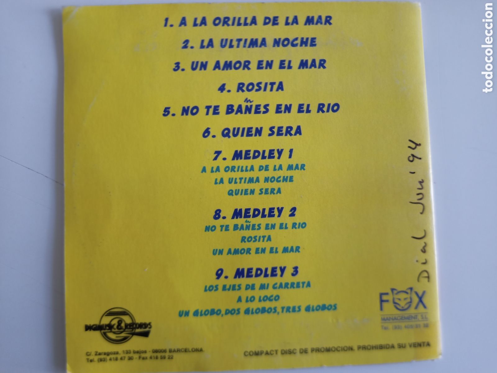 CDs de m&uacute;sica: Los Albas - A la orilla del mar y otros - Foto 2