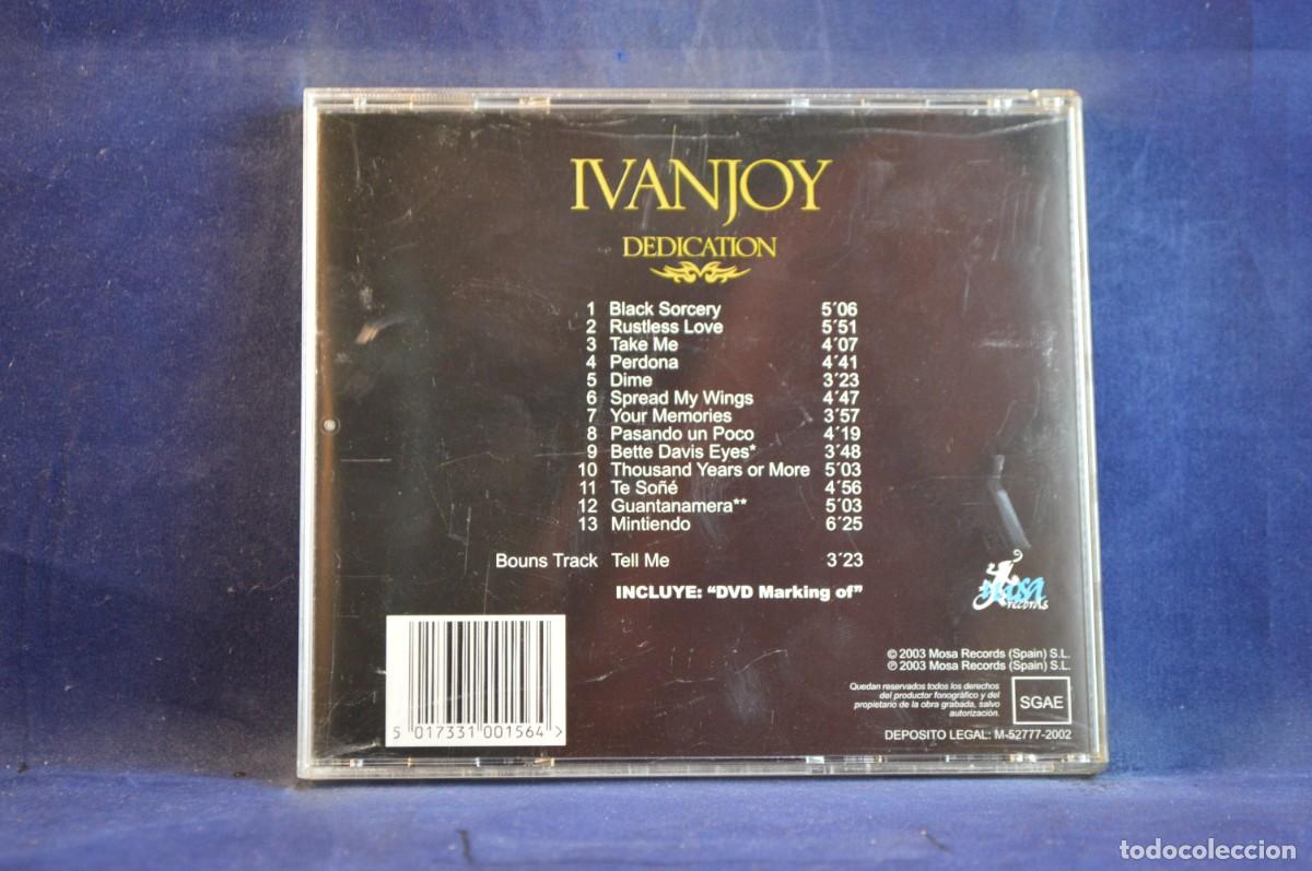 CDs de m&uacute;sica: IVANJOY &ndash; DEDICATION - CD + DVD - Foto 2