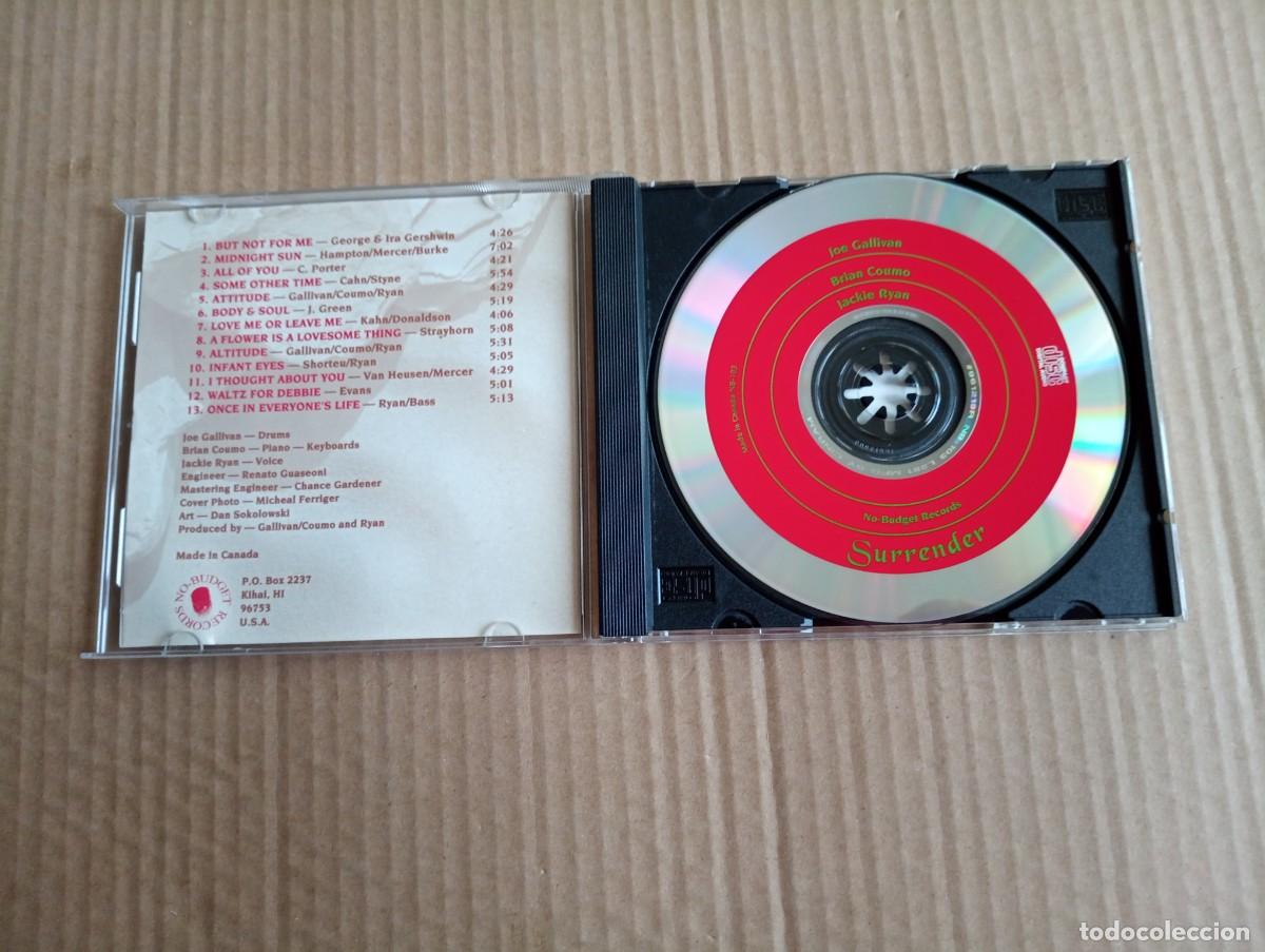 CDs de m&uacute;sica: JOE GALLIVAN & BRIAN COUMO & JACKIE RYAN - SURRENDER CD JAZZ - Foto 2