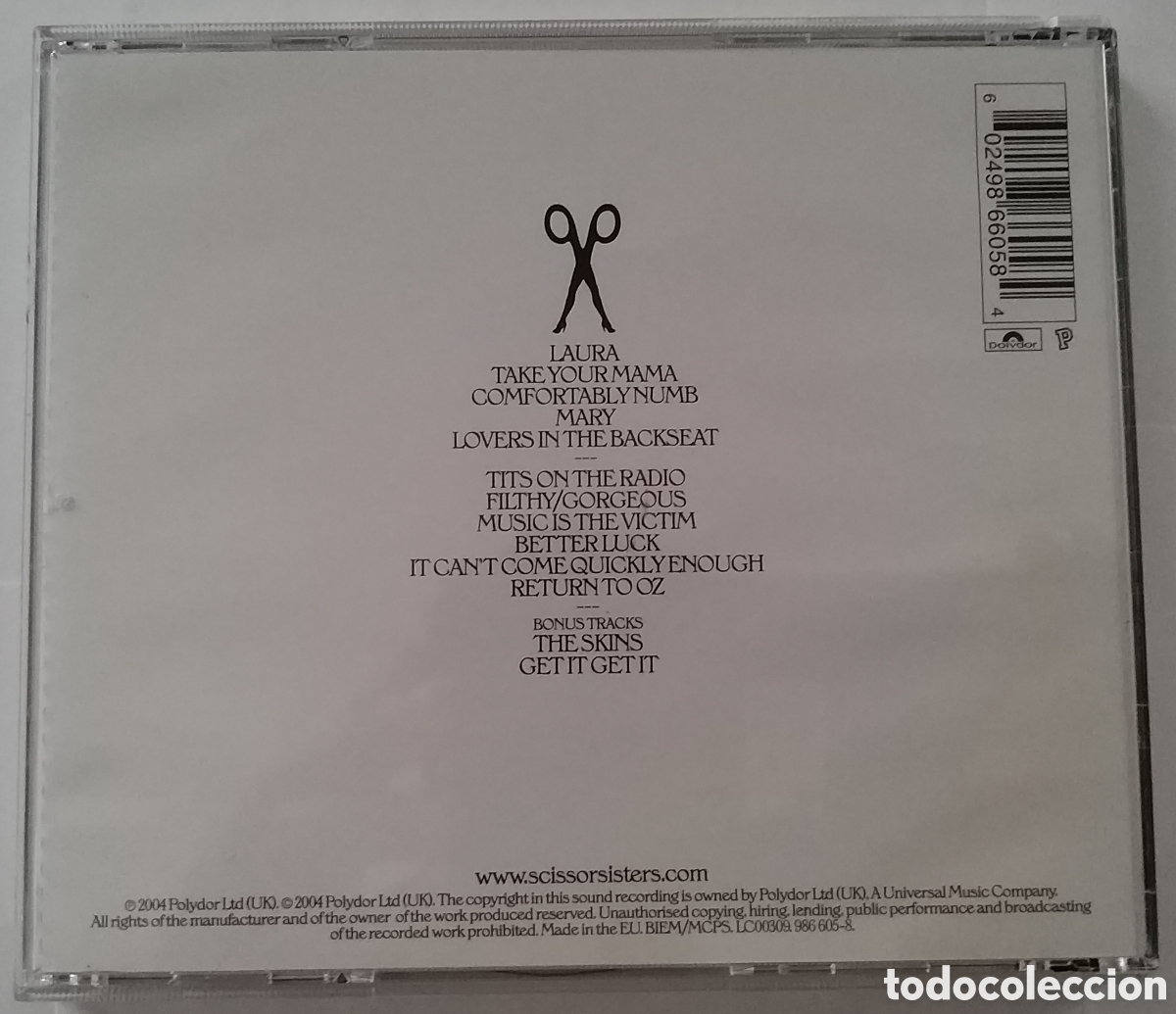 CDs de m&uacute;sica: SCISSOR SISTERS - Foto 2