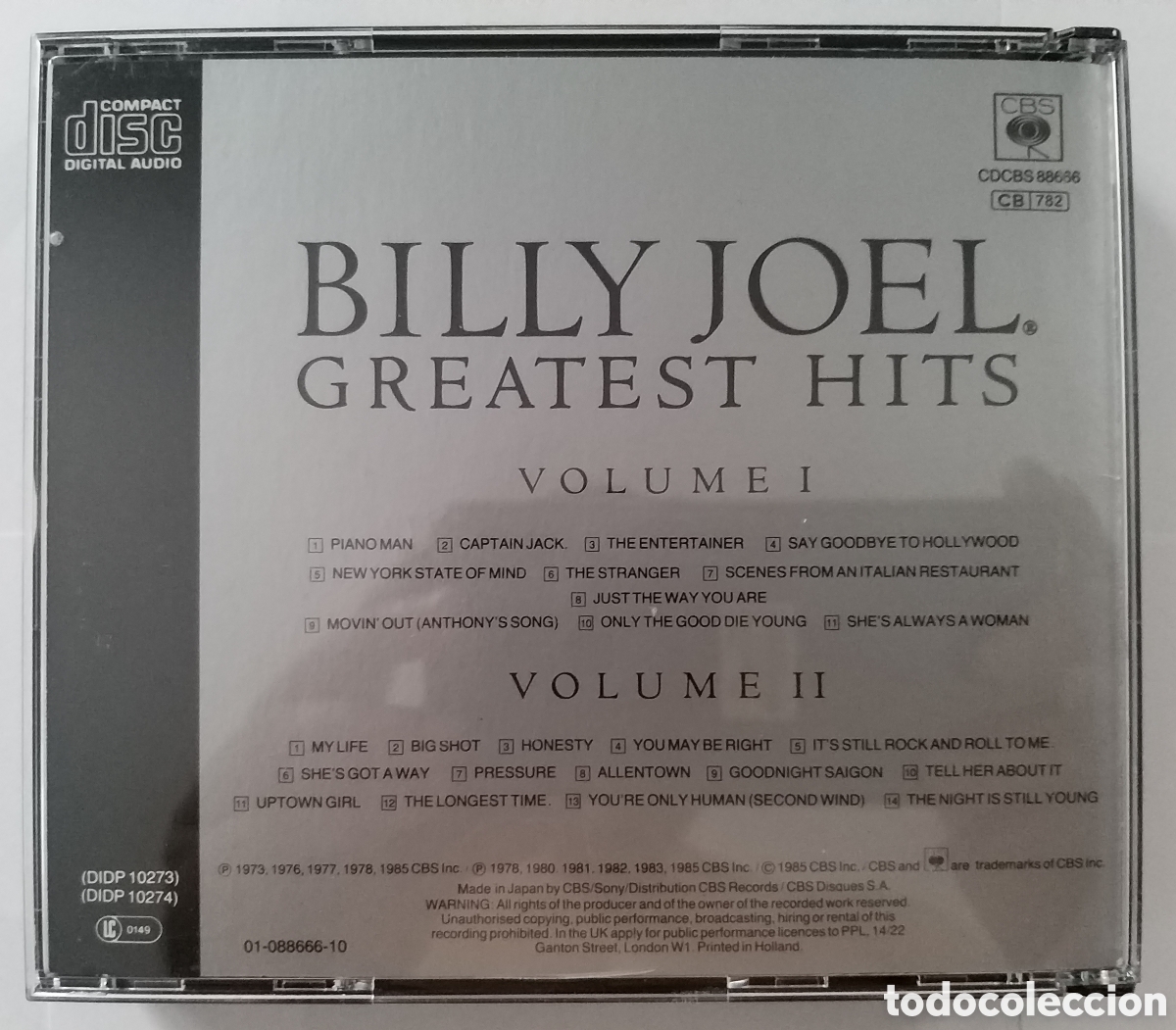 CDs de m&uacute;sica: BILLY JOEL - GREATEST HITS - 2 CD SET - Foto 2