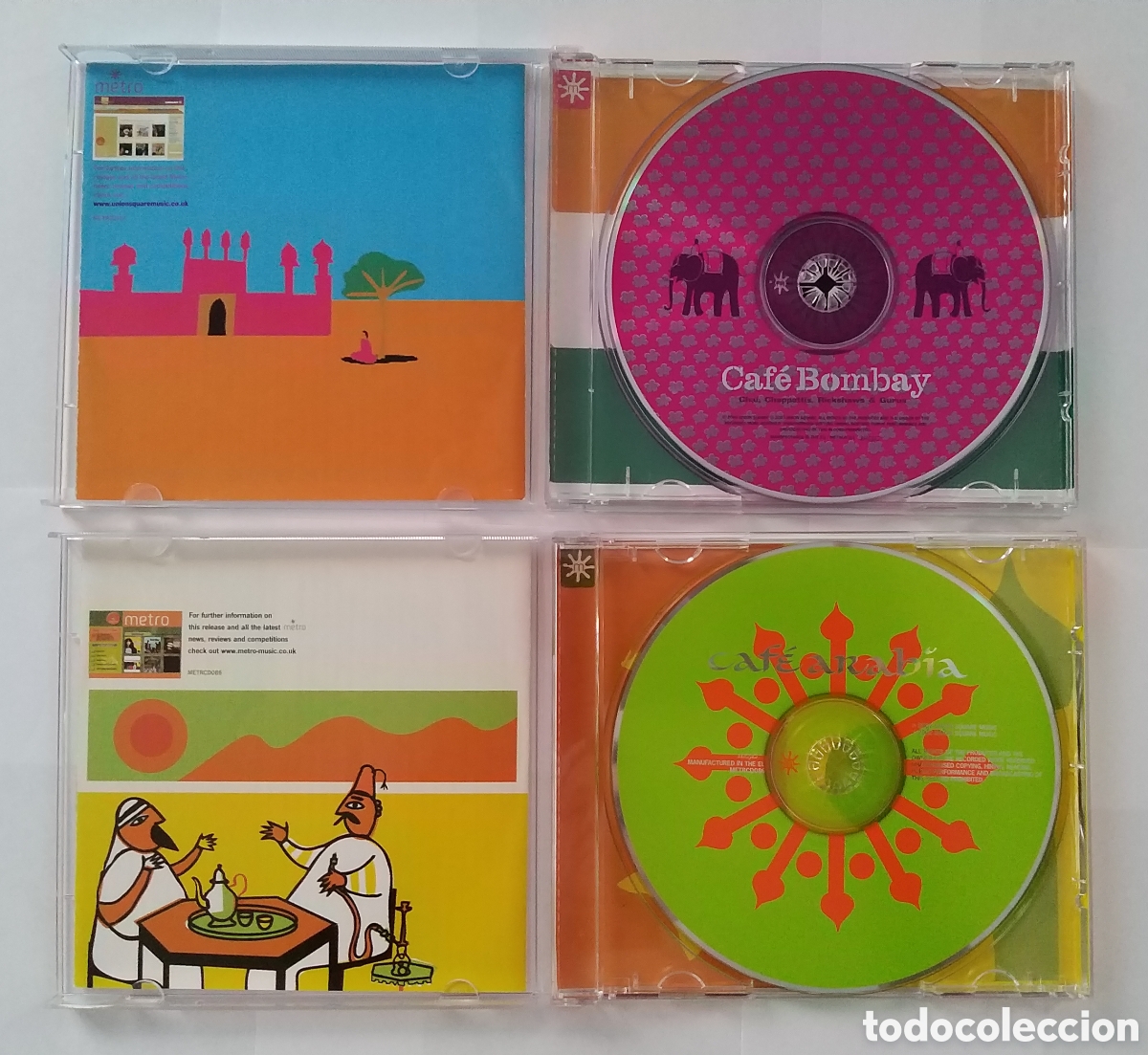 CDs de m&uacute;sica: CAFE BOMBAY + CAFE ARABIA - 2 CD SET - Foto 3