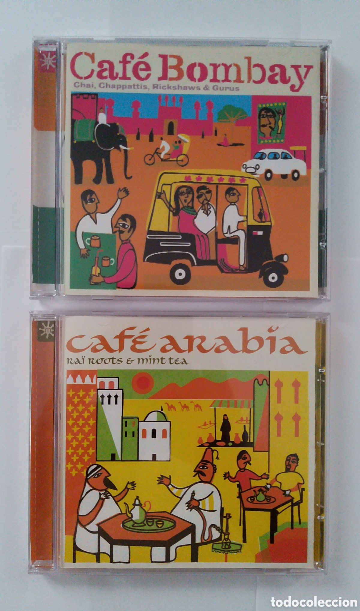 CDs de m&uacute;sica: CAFE BOMBAY + CAFE ARABIA - 2 CD SET - Foto 1