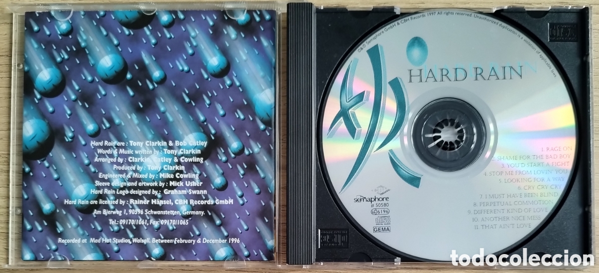 CDs de m&uacute;sica: Hard Rain - Hard Rain - Foto 3