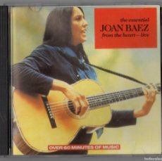 CDs de Música: CD - JOAN BAEZ - THE ESSENTIAL - FROM THE HEART - LIVE