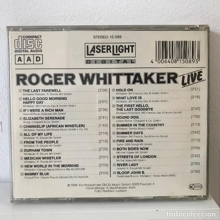 CDs de m&uacute;sica: Roger Whittaker Live. PEDIDO M&Iacute;NIMO 5&euro; - Foto 2