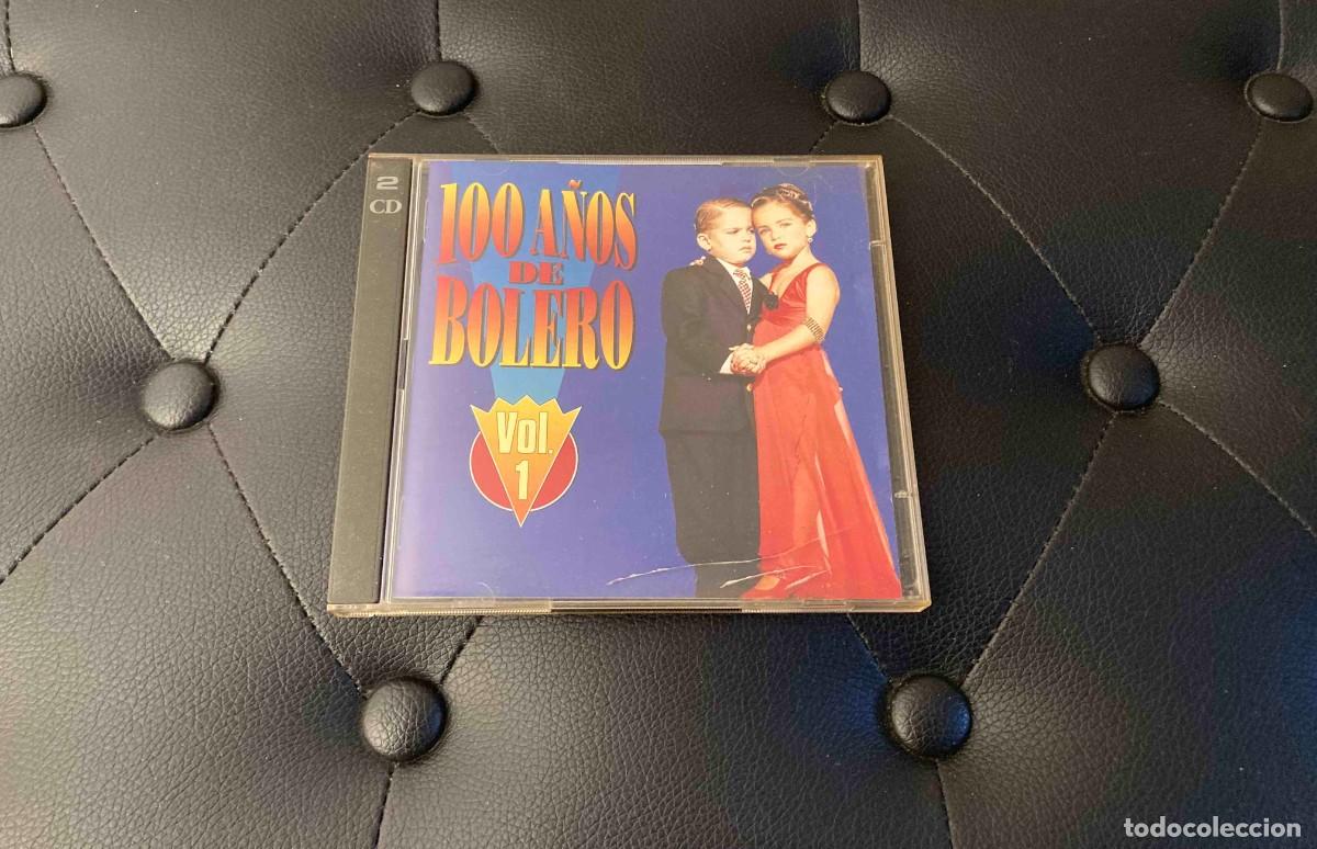CDs de m&uacute;sica: Doble CD. 100 a&ntilde;os de boleros. Compilaci&oacute;n - Foto 1