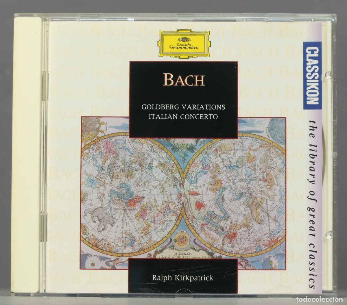 CDs de m&uacute;sica: CD. BACH. GOLDBERG VARIATIONS. ITALIAN CONCERTO. KIRKPATRICK - Foto 1