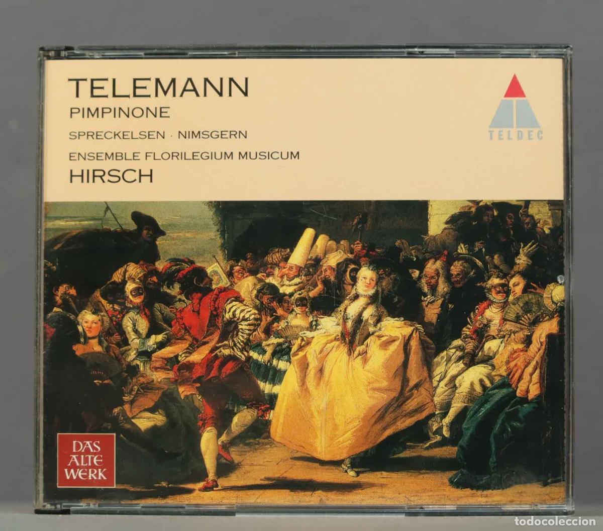 CDs de m&uacute;sica: 2 CD. Hirsch &ndash; Pimpinone. TELEMANN - Foto 1