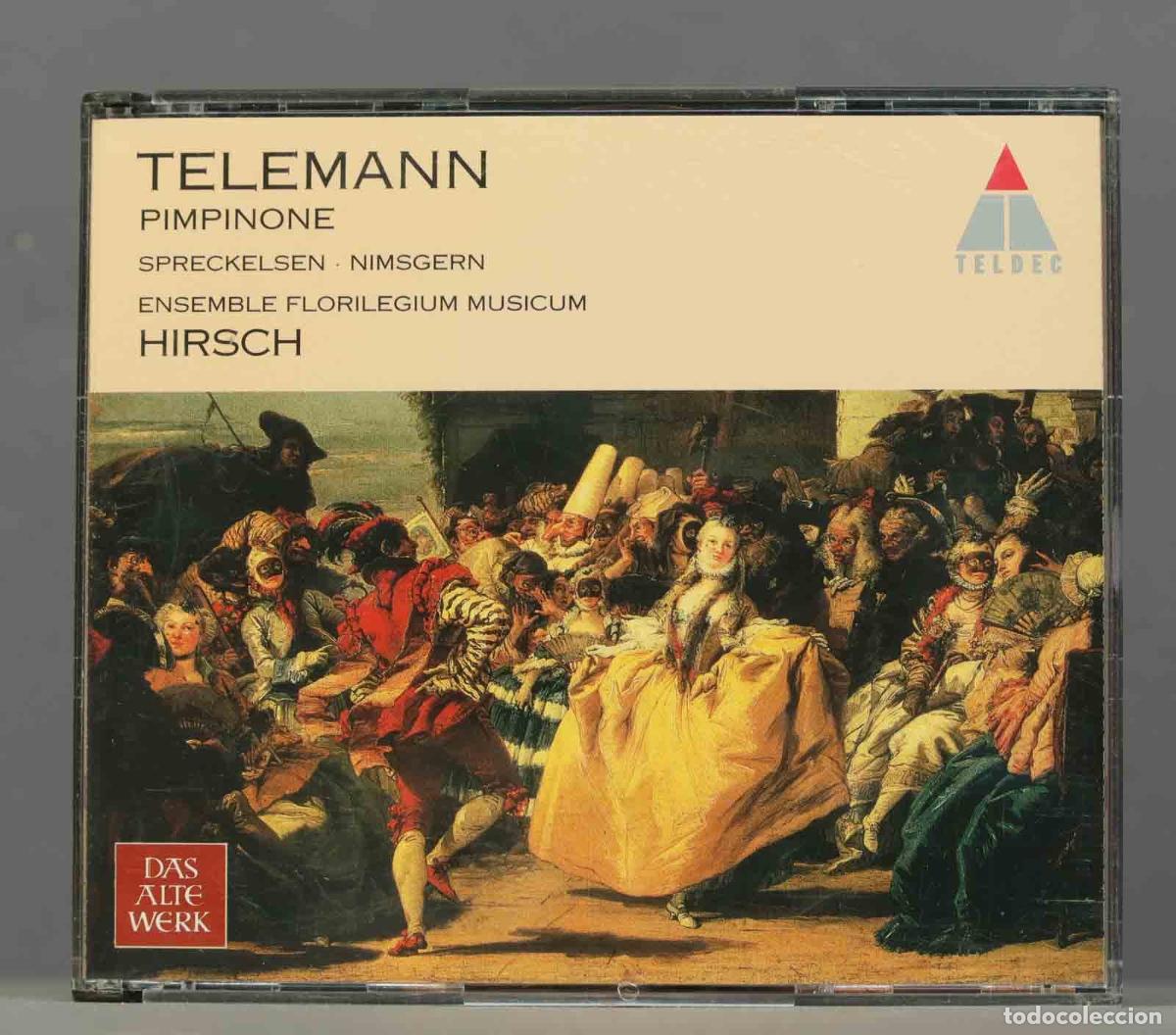 CDs de m&uacute;sica: 2 CD. Hirsch &ndash; Pimpinone. TELEMANN - Foto 1