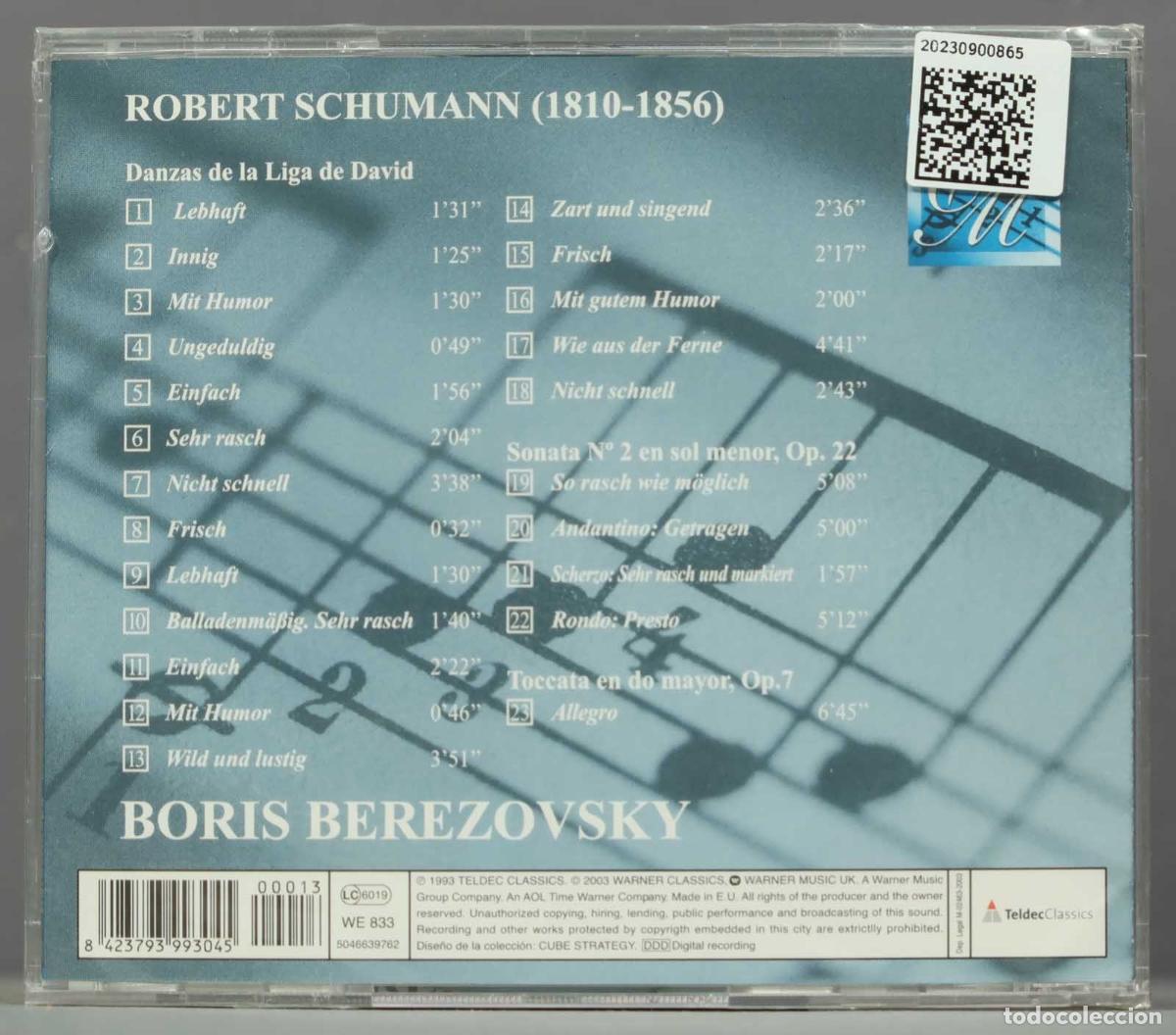 CDs de m&uacute;sica: CD. BEREZVOSKY. SCHUMANN. PRECINTADO - Foto 2