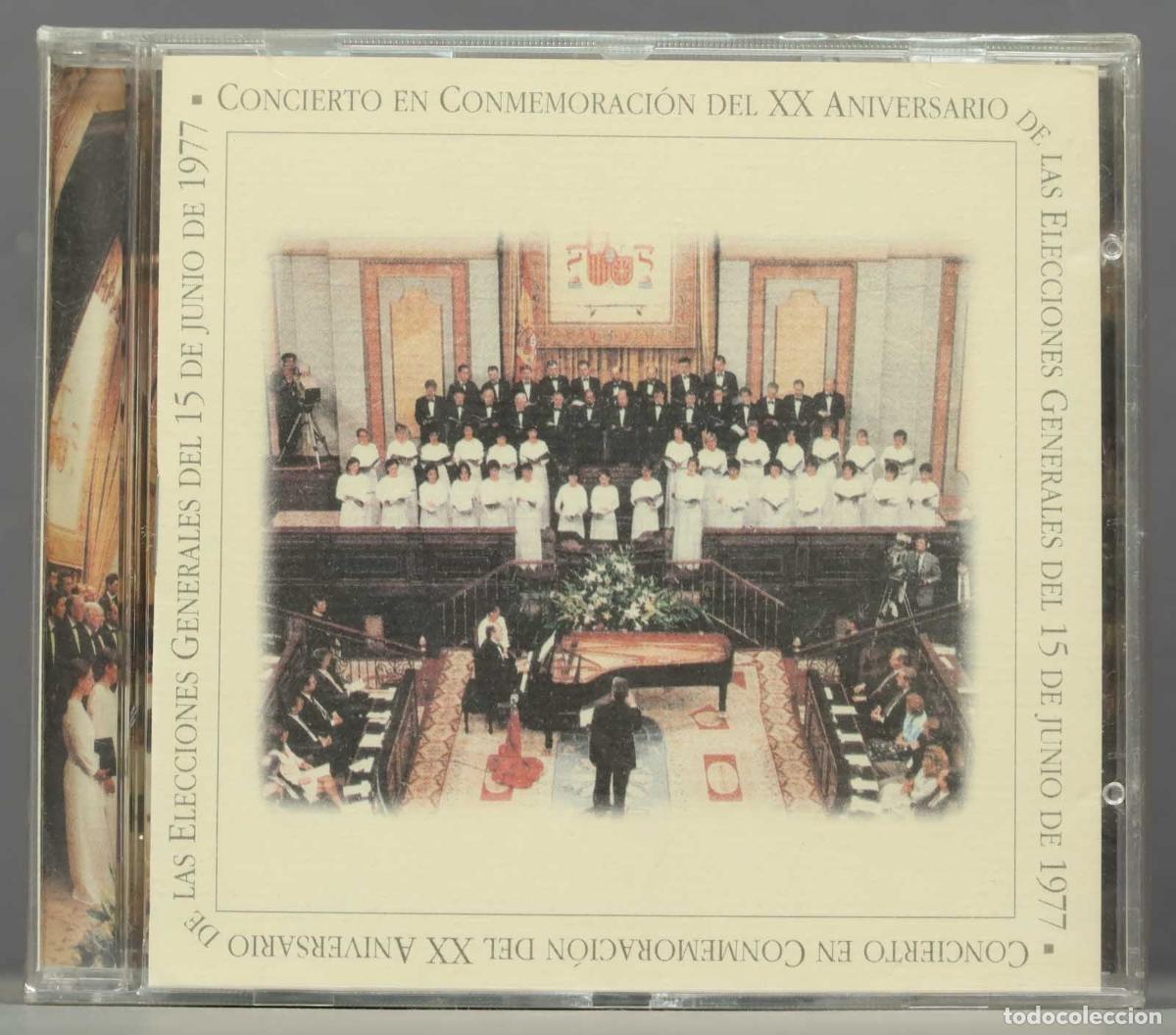 CDs de m&uacute;sica: CD. CONCIERTO XX ANIVERSARIO ELECCIONES GENERALES DE 1977. PRECINTADO