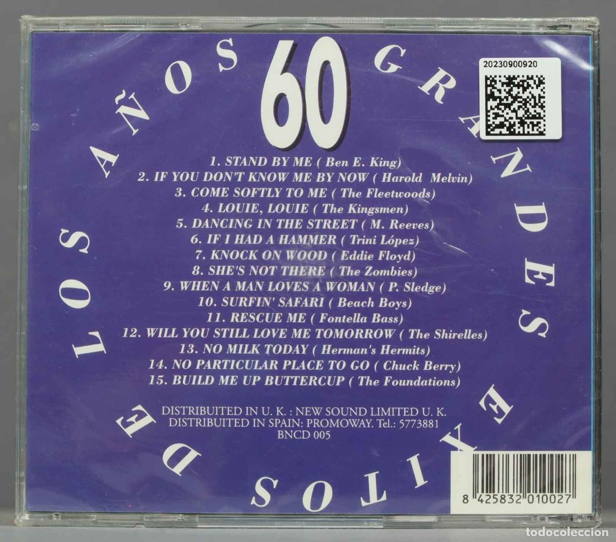CDs de m&uacute;sica: CD. EXITOS DE LOS A&Ntilde;OS GRANDES. 60. PRECINTADO - Foto 2