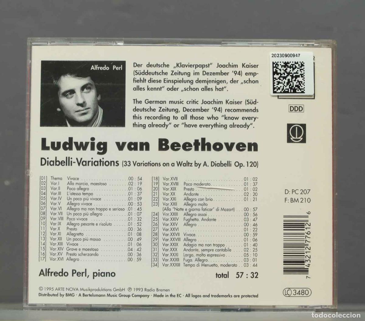 CDs de m&uacute;sica: CD. Beethoven, Alfredo Perl &ndash; Diabelli-Variations - Foto 2