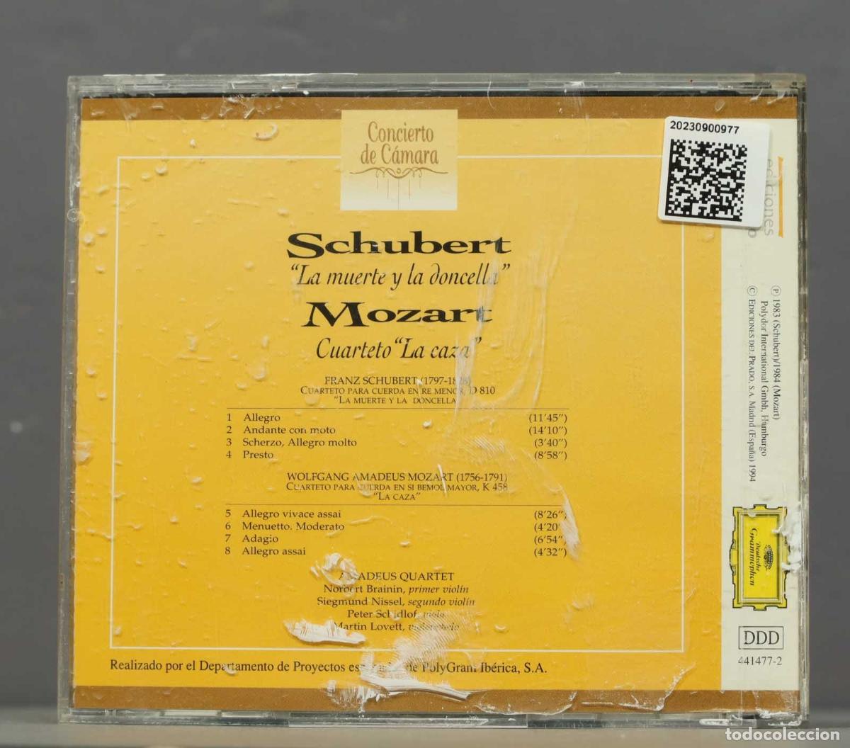 CDs de m&uacute;sica: CD. SCHUBERT. MOZART. AMADEUS QUARTET - Foto 2