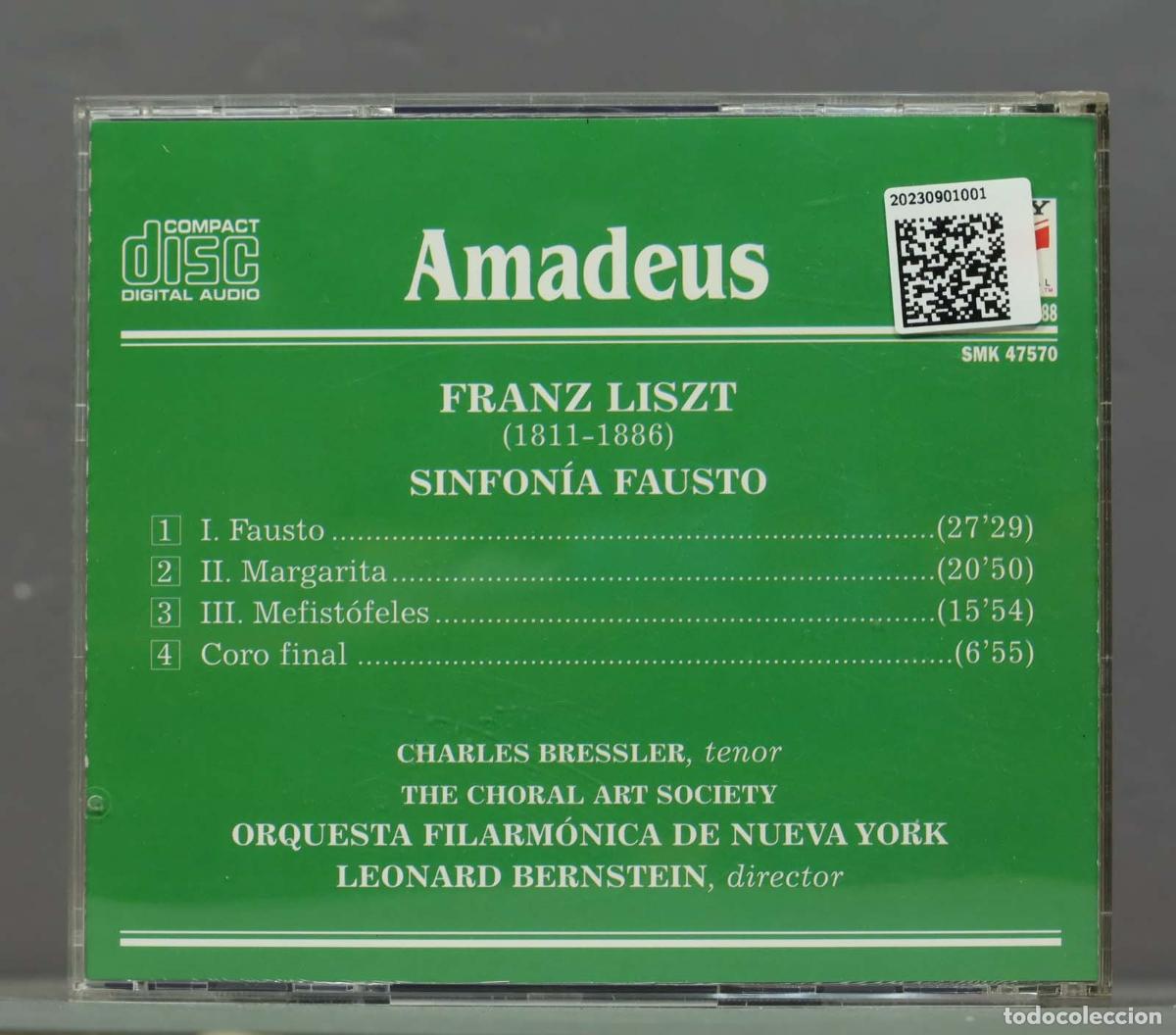 CDs de m&uacute;sica: CD. BERNSTEIN. LISZT. A FAUST SYMPHONY - Foto 2