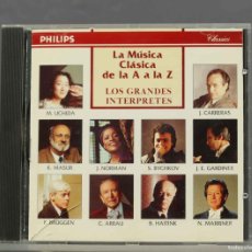 CDs de Música: CD. LA MUSICA CLASICA DE LA A LA Z. GRANDES INTERPRETES