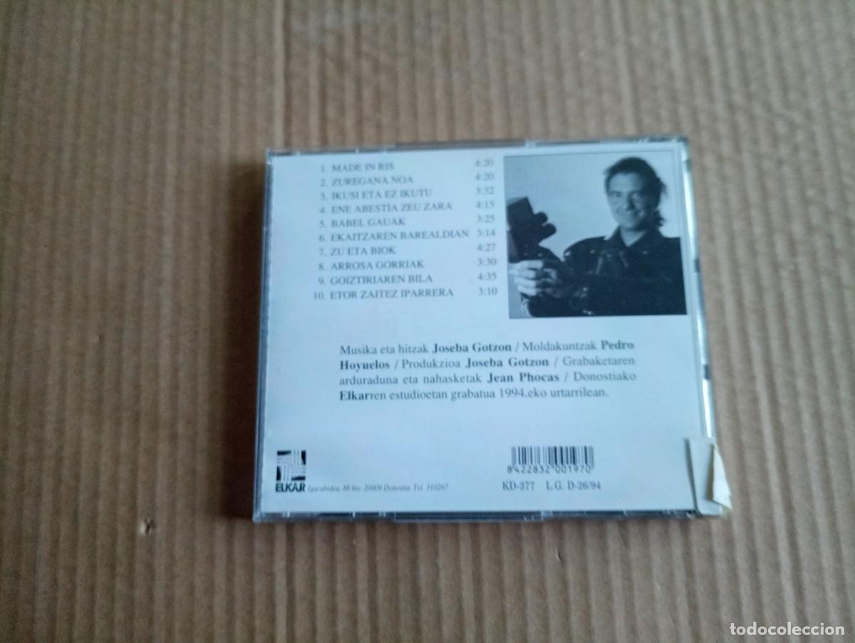 CDs de m&uacute;sica: JOSEBA GOTZON - MADE IN RIS CD 1994 - Foto 3