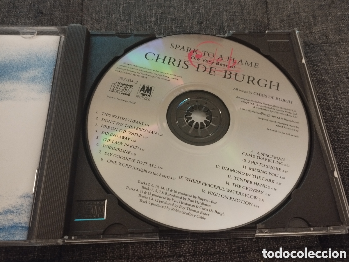CDs de m&uacute;sica: CHRIS DE BURGH. SPARK TO A FLAME (CD) - Foto 2