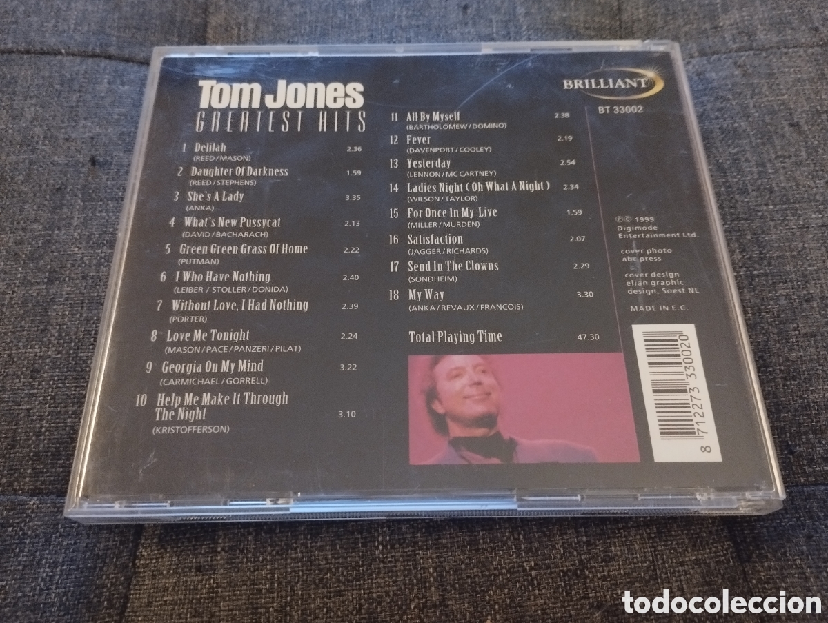 CDs de m&uacute;sica: TOM JONES. GREATEST HITS (CD) - Foto 3