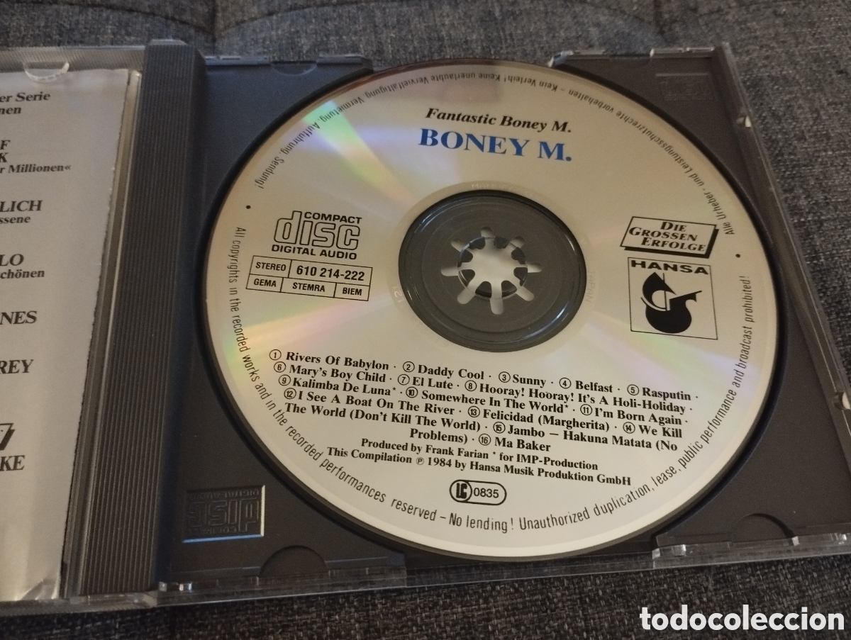 CDs de m&uacute;sica: BONEY M. - FANTASTIC BONEY M. (CD) - Foto 2