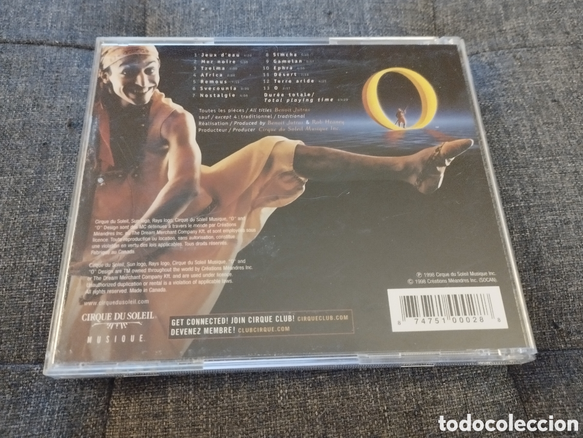 CDs de m&uacute;sica: CIRQUE DU SOLEIL. O (CD) MUSIC: BENOIT JUTRAS - Foto 3