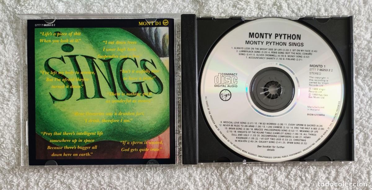 CDs de m&uacute;sica: MONTY PYTHON SINGS - 1989 CD VIRGIN RECORDS / 25 CANCIONES BSO DE LOS PYTHON - IMPECABLE ESTADO - Foto 4