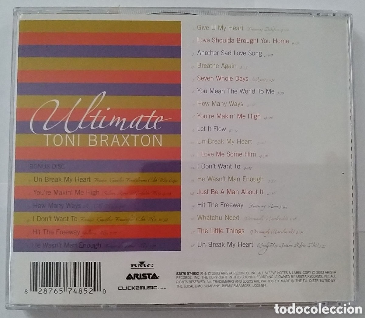 CDs de m&uacute;sica: TONI BRAXTON - ULTIMATE - 2 CD SET - Foto 2