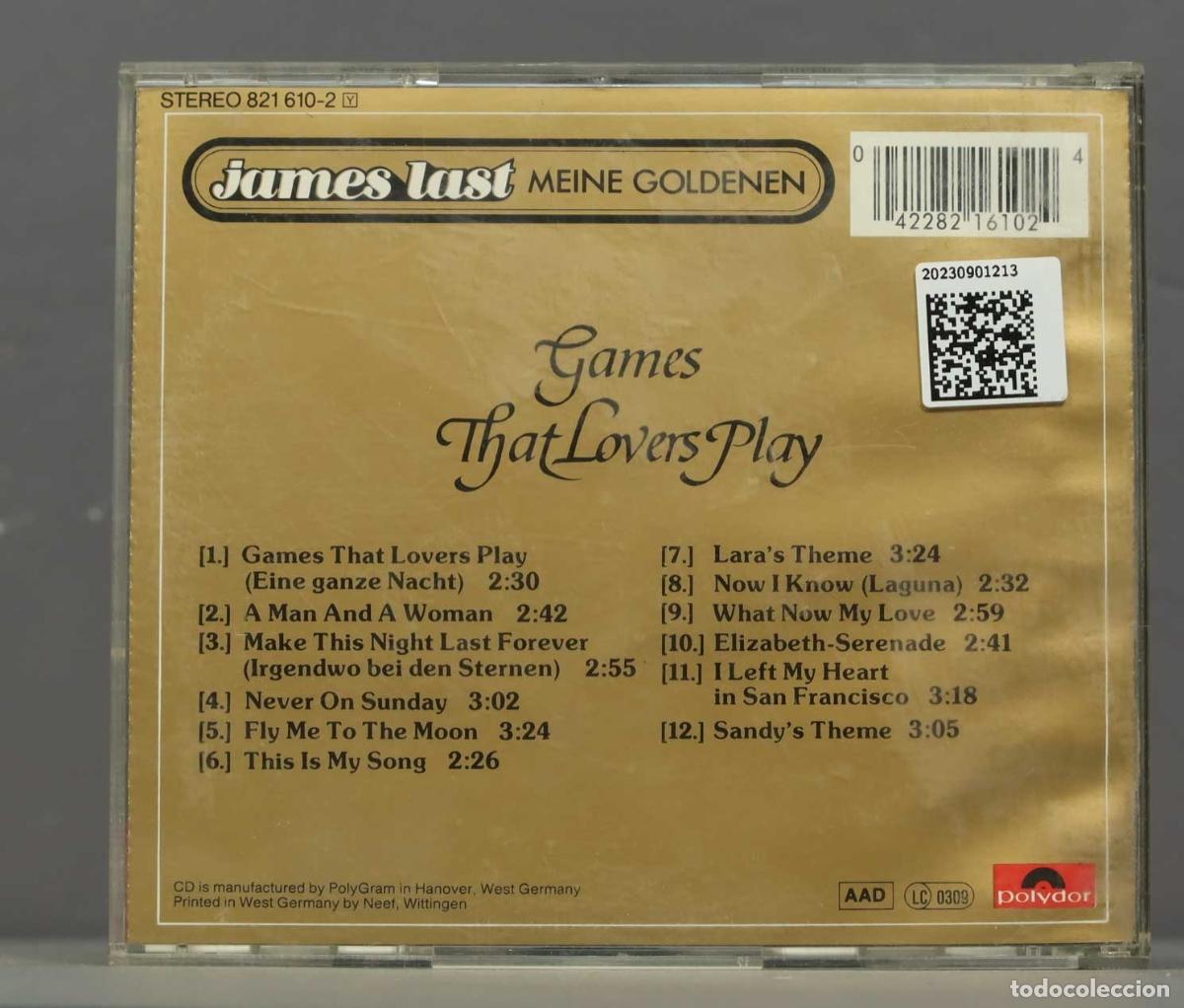 CDs de m&uacute;sica: CD. James Last &ndash; Games That Lovers Play - Foto 2