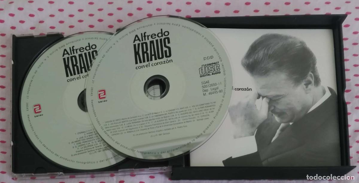 CDs de m&uacute;sica: ALFREDO KRAUS (CON EL CORAZON) 2 CDs 1991 - Foto 3