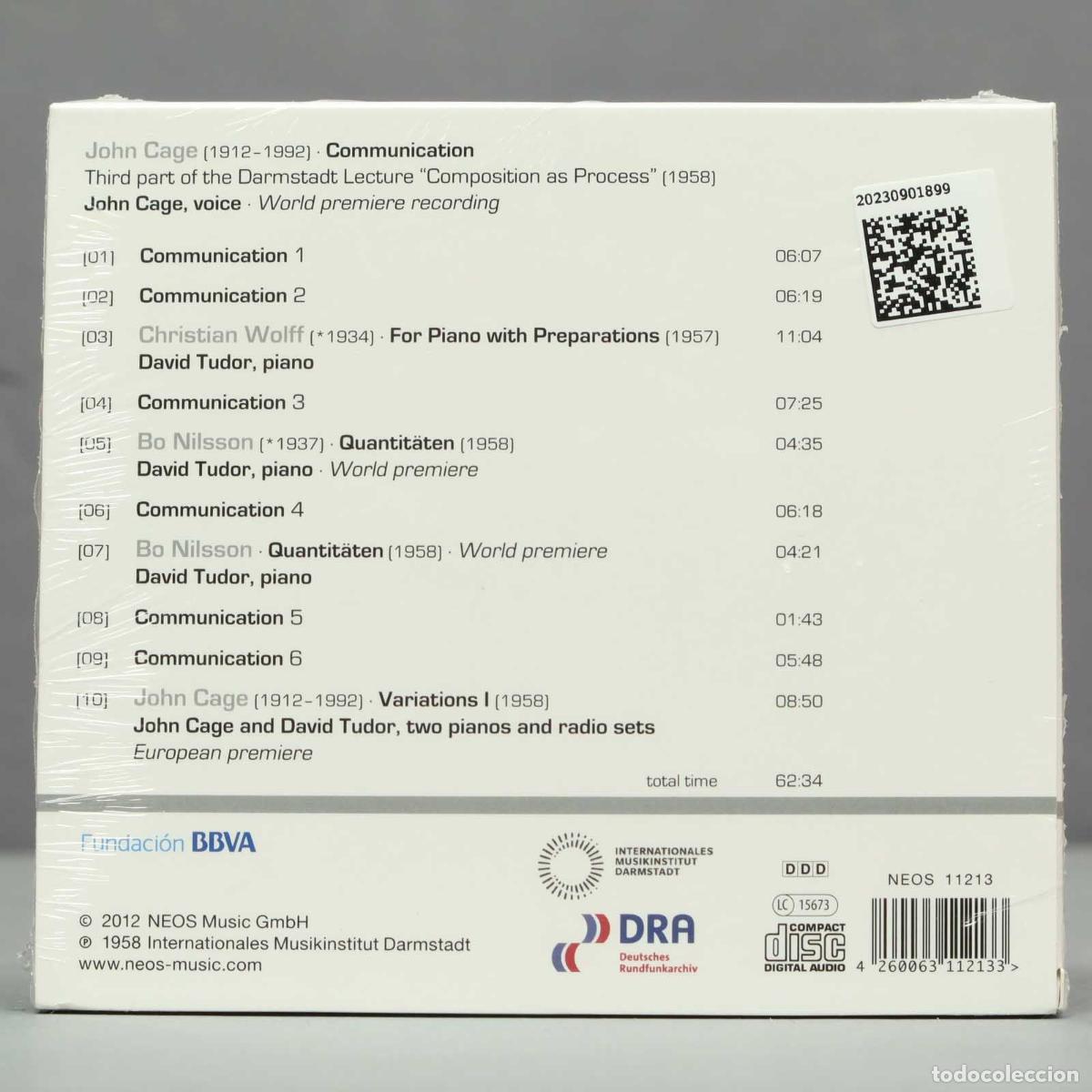 CDs de m&uacute;sica: CD. John Cage &ndash; Darmstadt Aural Documents Box 2 &ndash; Communication. PRECINTADO - Foto 2