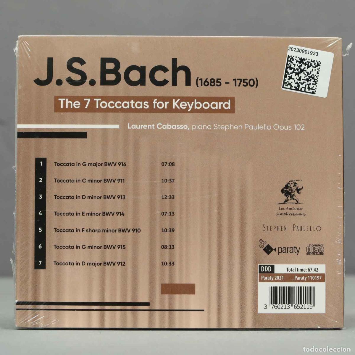 CDs de m&uacute;sica: CD. Bach Complete Toccatas von Laurent Cabasso .PRECINTADO - Foto 2