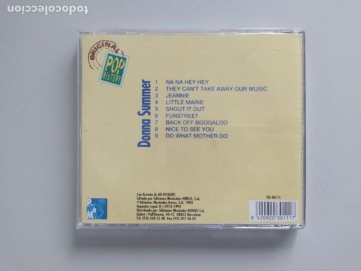 CDs de m&uacute;sica: DONNA SUMMER. CD. TDKCD252 - Foto 3