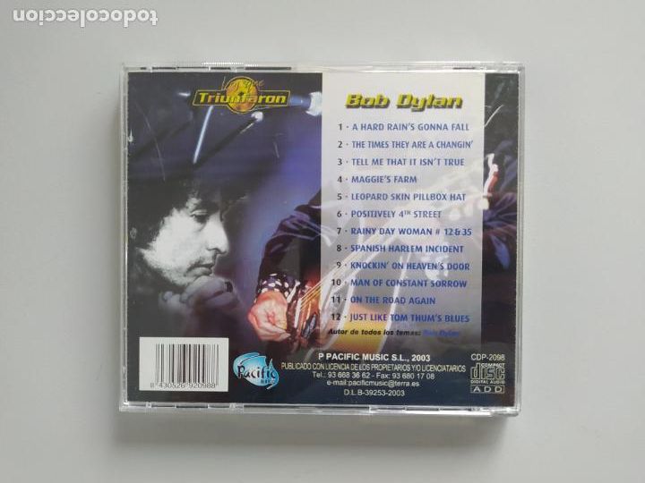 CDs de m&uacute;sica: BOB DYLAN. LOS QUE TRIUNFARON. CD. TDKCD252 - Foto 3