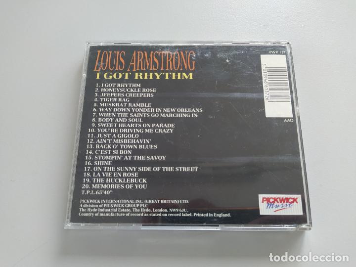 CDs de m&uacute;sica: LOUIS ARMSTRONG. I GOT RHYTHM. CD. TDKCD252 - Foto 3