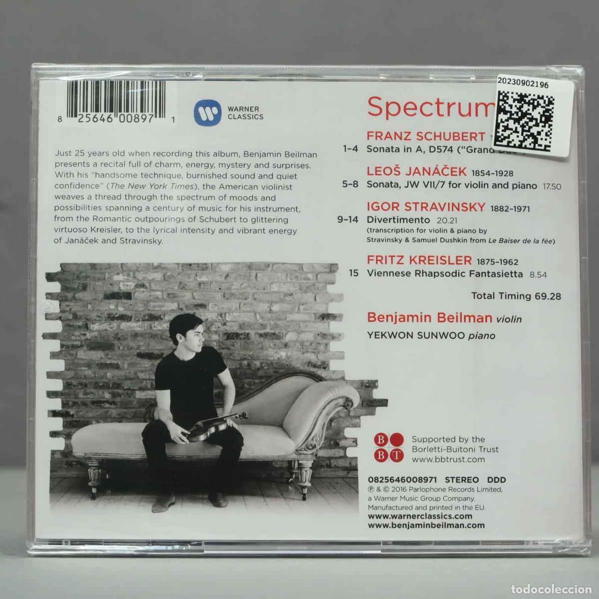 CDs de m&uacute;sica: CD. Benjamin Beilman - Spectrum .PRECINTADO - Foto 2