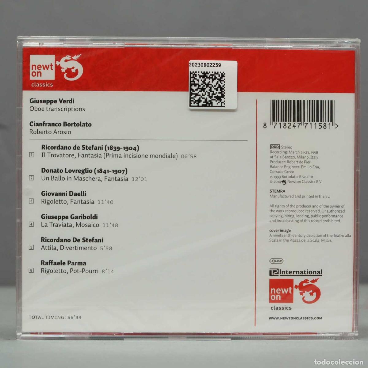CDs de m&uacute;sica: CD. VERDI: OBOE TRANSCRIPTIONS .PRECINTADO - Foto 2