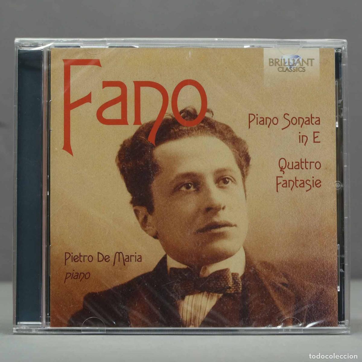 Music CDs: CD. FANO: SONATA PARA PIANO EN MI MENOR; QUATTRO FANTASIE .PRECINTADO