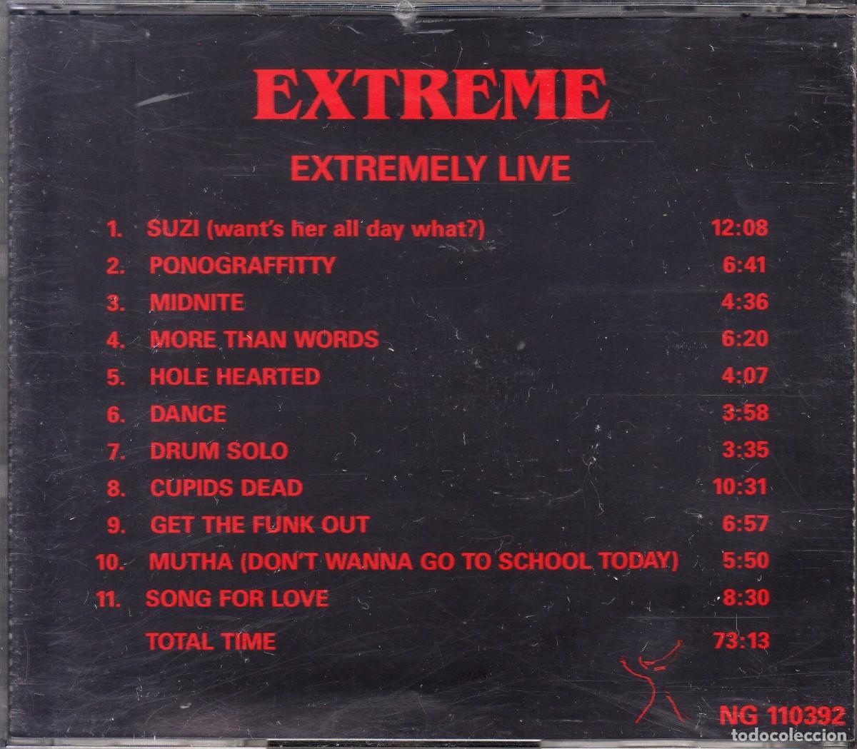 CDs de m&uacute;sica: EXTREME. EXTREMELY LIVE. CD. - Foto 2