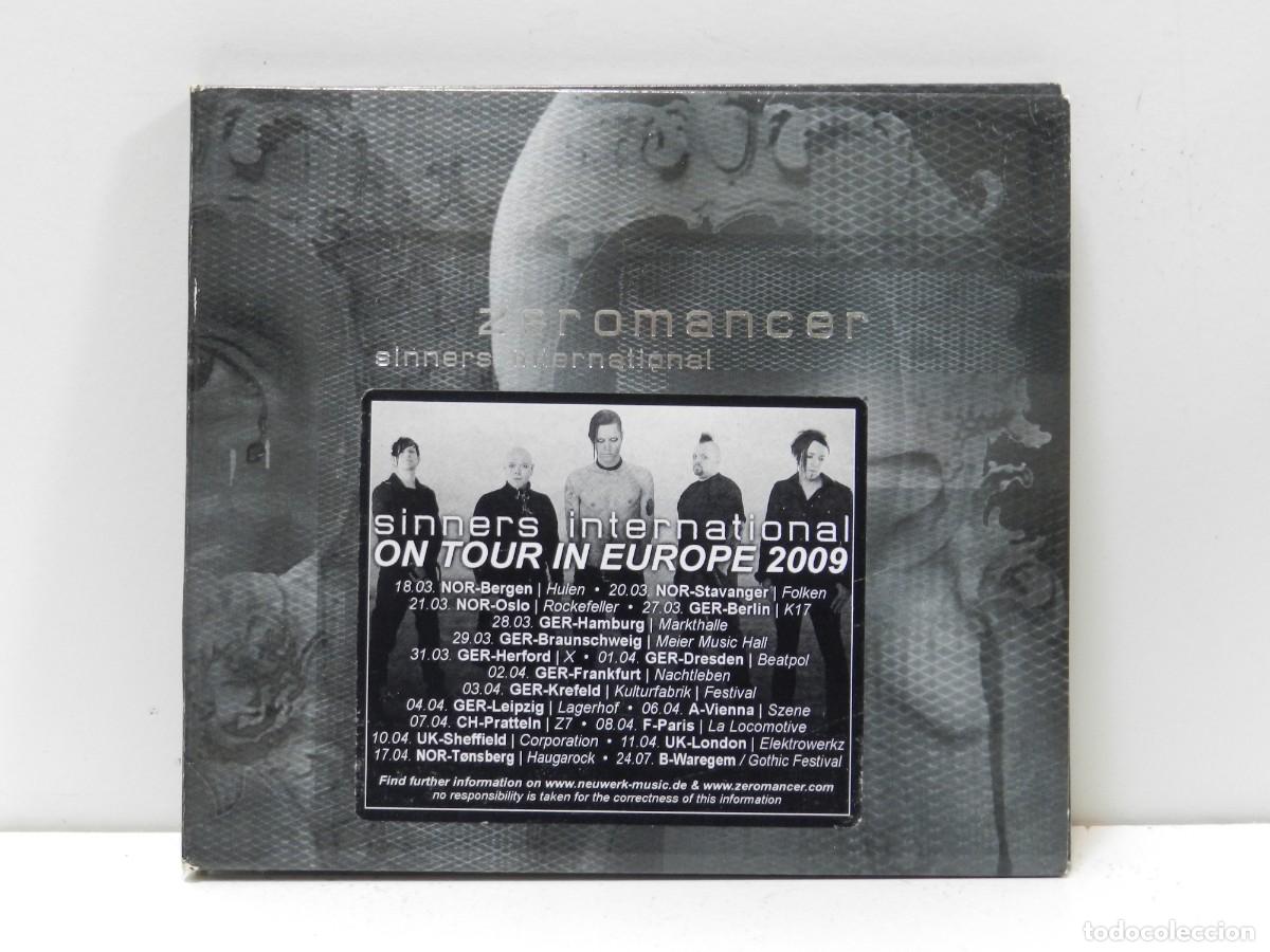 CDs de m&uacute;sica: DISCO CD. Zeromancer &ndash; Sinners International. COMPACT DISC. - Foto 1