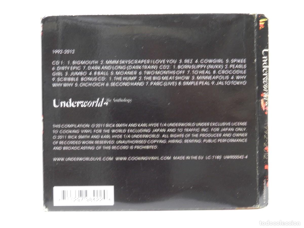 CDs de m&uacute;sica: DISCO 3 X CD. Underworld &ndash; 1992-2012 The Anthology. COMPACT DISC. - Foto 2
