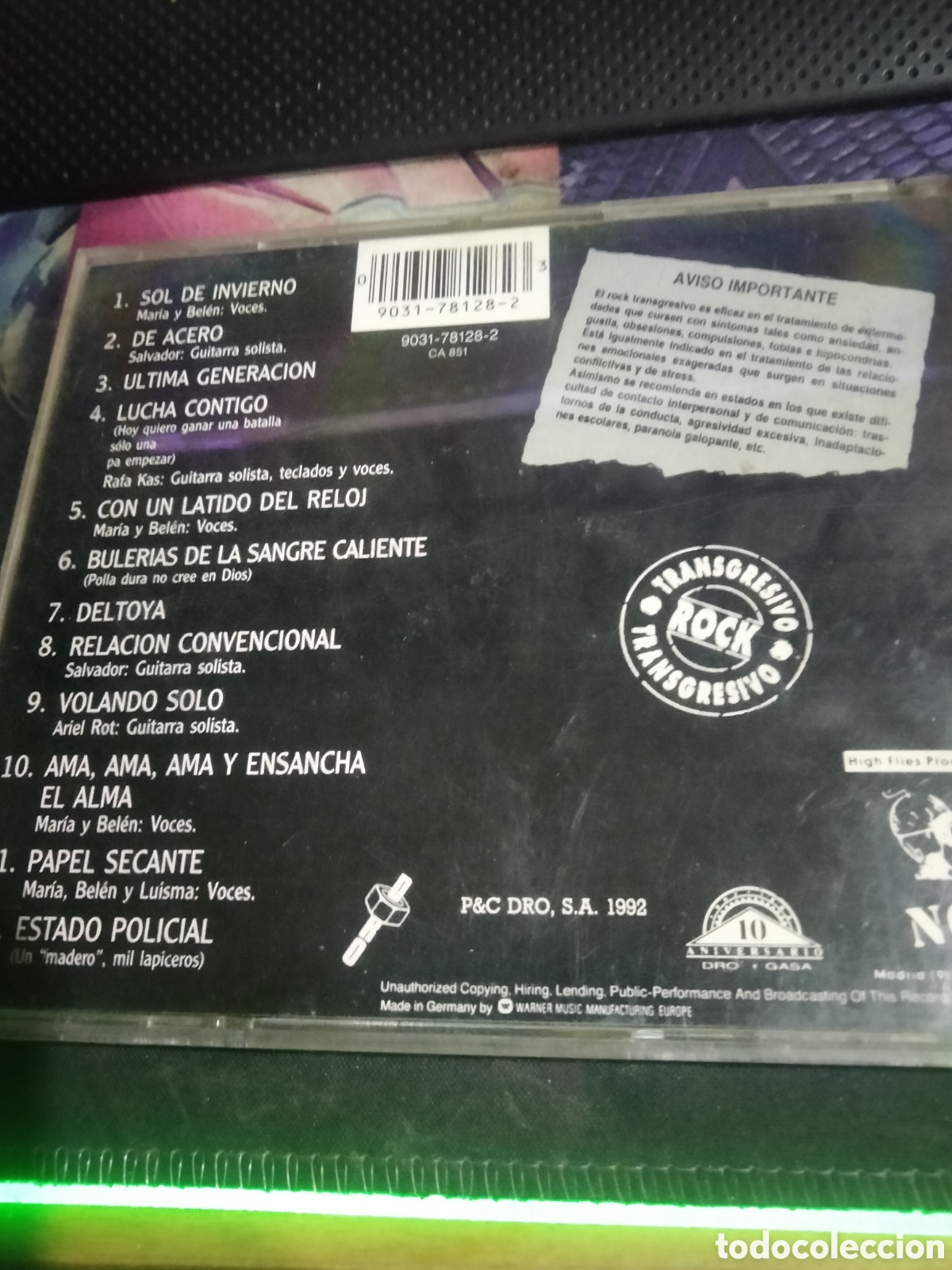 CDs de m&uacute;sica: Extremoduro deltoya -20 - Foto 2