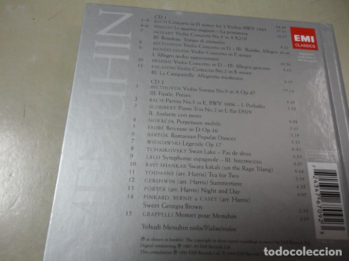 CDs de m&uacute;sica: Yehudi Menuhin. 2 cds. EMI Classics - D1 - Foto 3