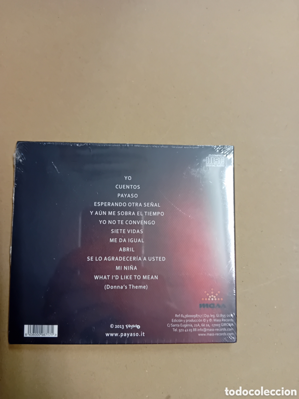 CDs de m&uacute;sica: PAYASO. ME DA IGUAL. AUN PRECINTADO - Foto 2