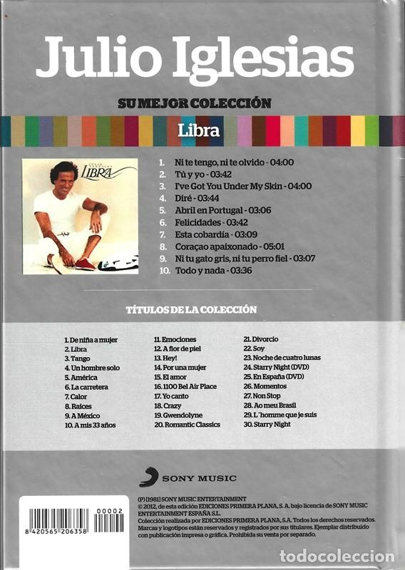 CDs de m&uacute;sica: JULIO IGLESIAS LIBRA (LIBRO CD) - Foto 2