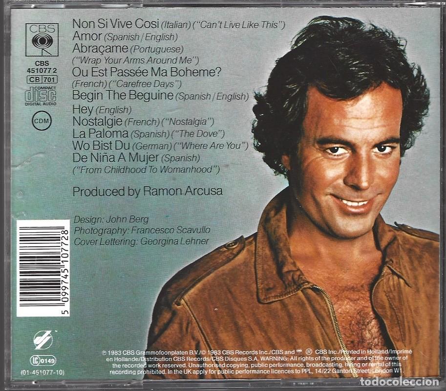 CDs de m&uacute;sica: JULIO IGLESIAS &uml;JULIO&uml;(CD) - Foto 2
