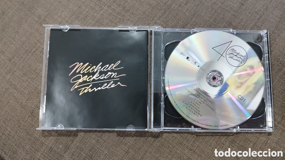 CDs de m&uacute;sica: 2CDS MICHAEL JACKSON THRILLER PERFECTO ESTADO - Foto 3