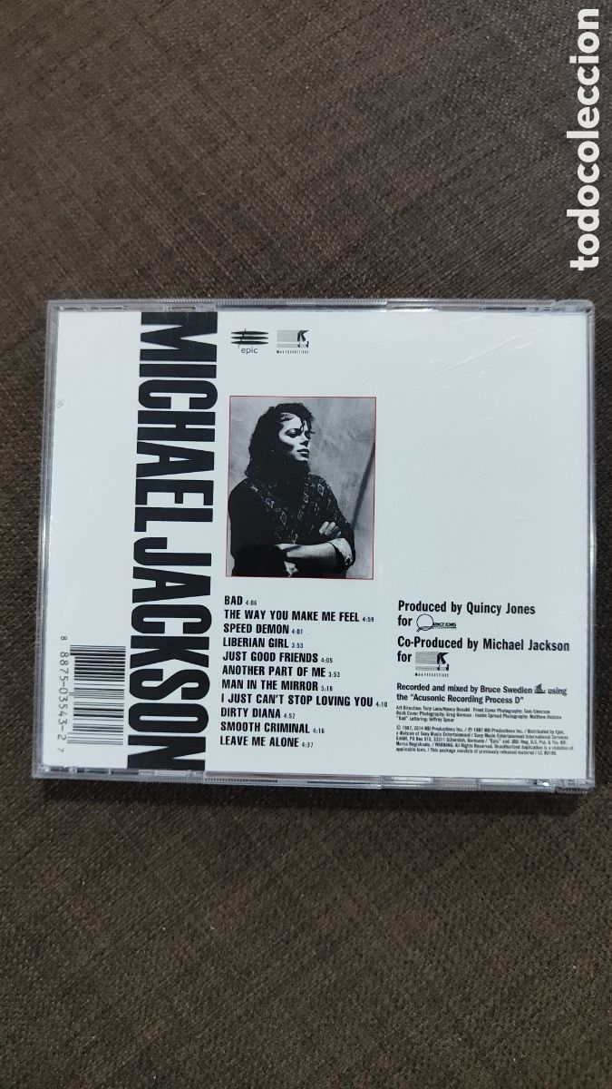 CDs de m&uacute;sica: CD MICHAEL JACKSON BAD PERFECTO ESTADO - Foto 2