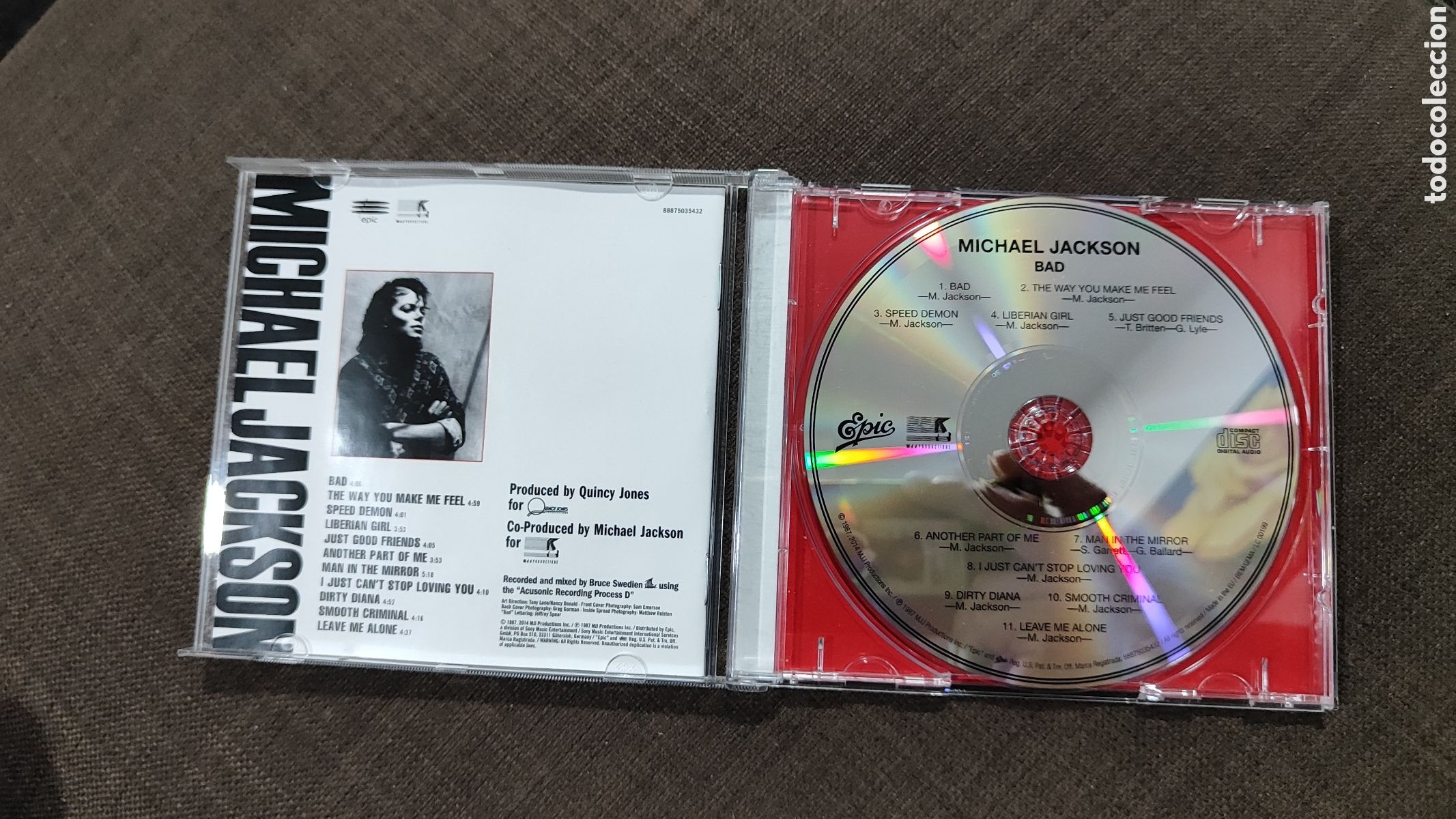 CDs de m&uacute;sica: CD MICHAEL JACKSON BAD PERFECTO ESTADO - Foto 3